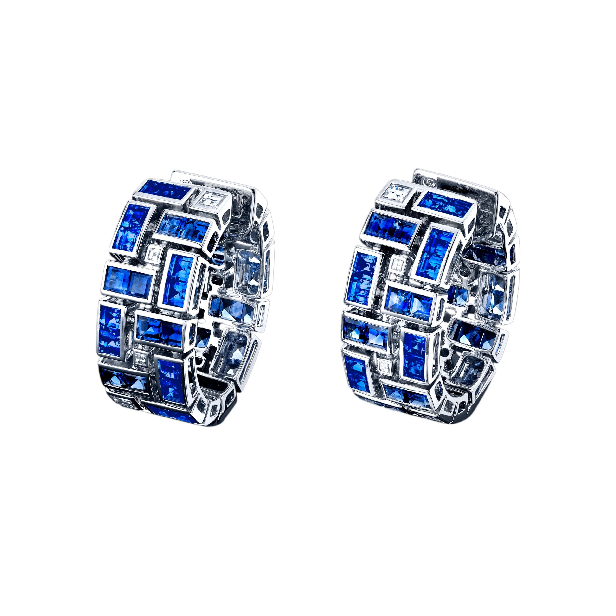 Robert Procop Masterpiece Clutch Earrings in Platinum