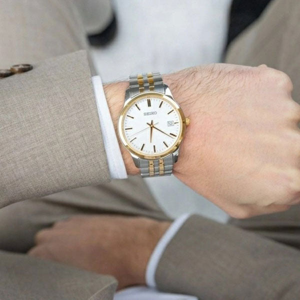 Seiko Essentials Two-Tone Watch SUR402