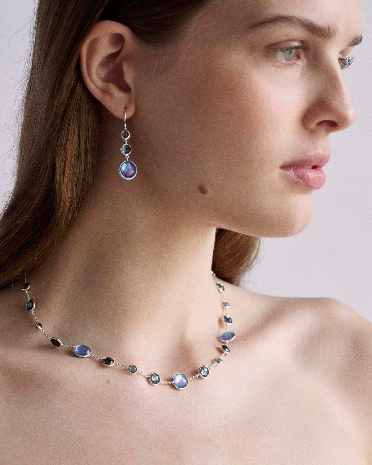 Ippolita Mother of Pearl 3-Stone Drop Earrings in Sterling Silver