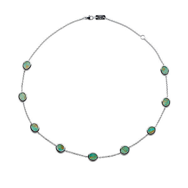 Ippolita Bronze Turquoise Confetti Necklace in Sterling Silver