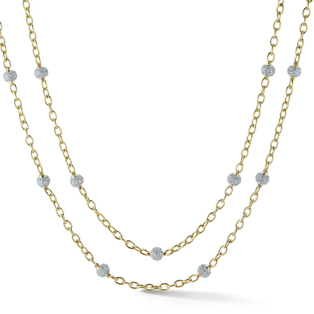 Seaman Schepps Astro Necklace in 18K White Gold, 17" Length
