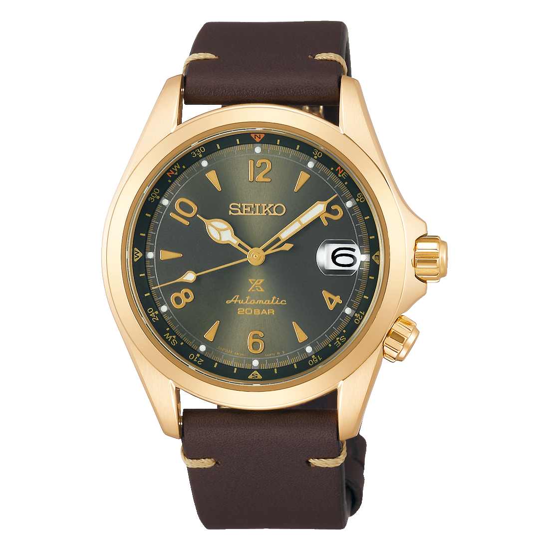 Seiko Luxe Prospex Green Dial Watch SPB210