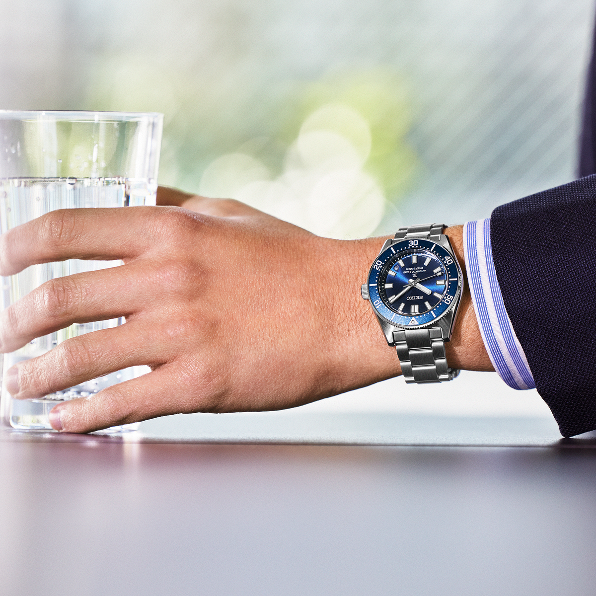 Seiko Prospex Luxe 1965 Diver Blue Dial Watch SPB451