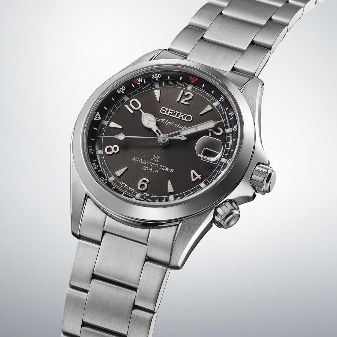 Seiko Luxe Prospex Alpinist Black Dial Watch SPB505