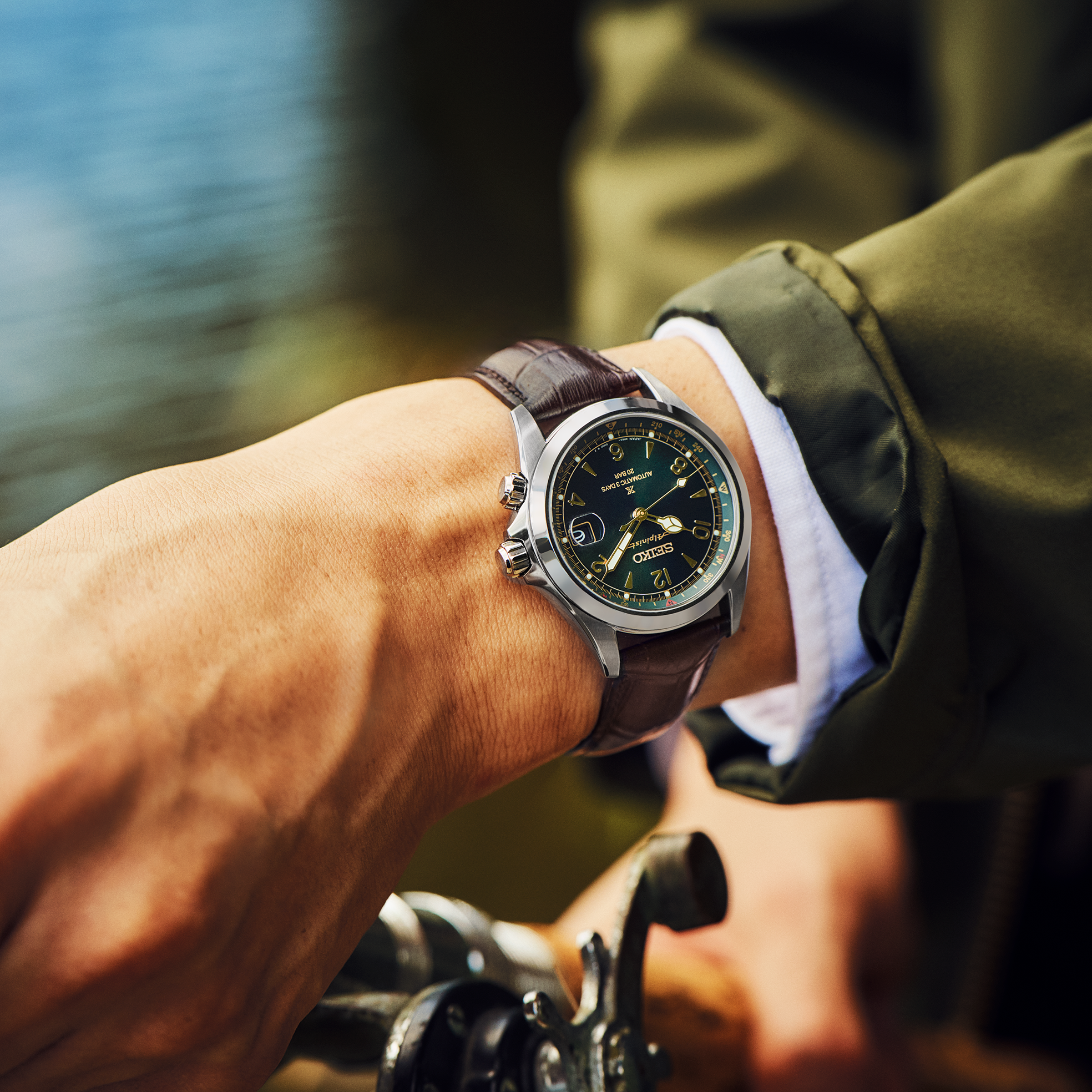 Seiko Luxe Prospex Alpinist Watch SPB507