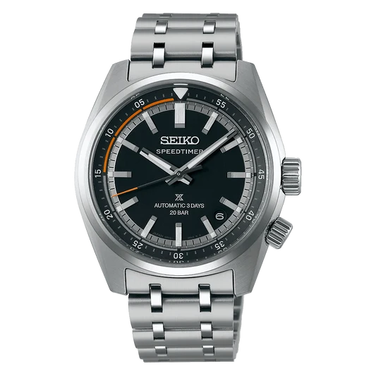 Seiko Luxe Prospex Speedtimer Black Dial Watch SPB515