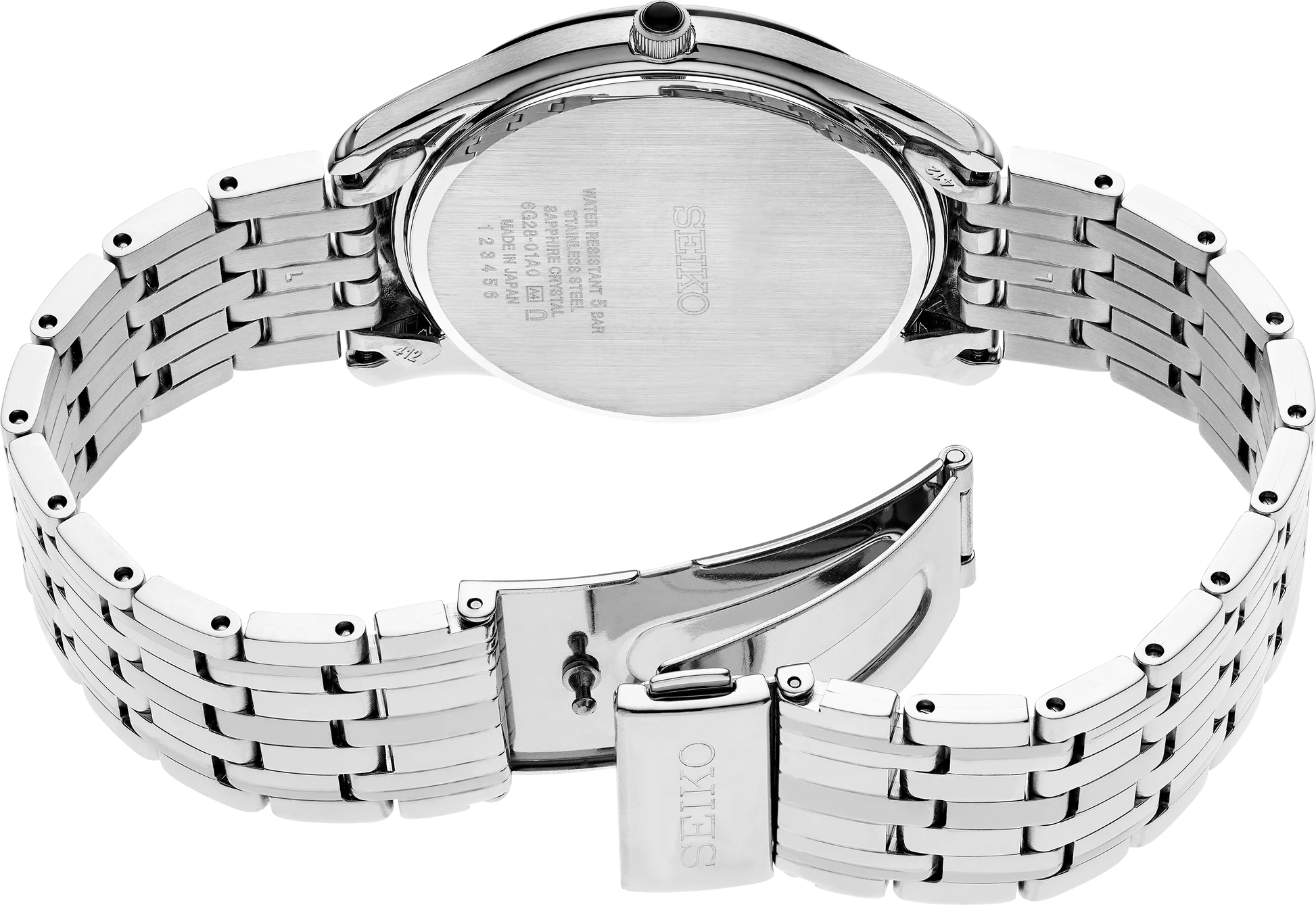 Seiko Essentials Cream Roman Dial Watch SRK047
