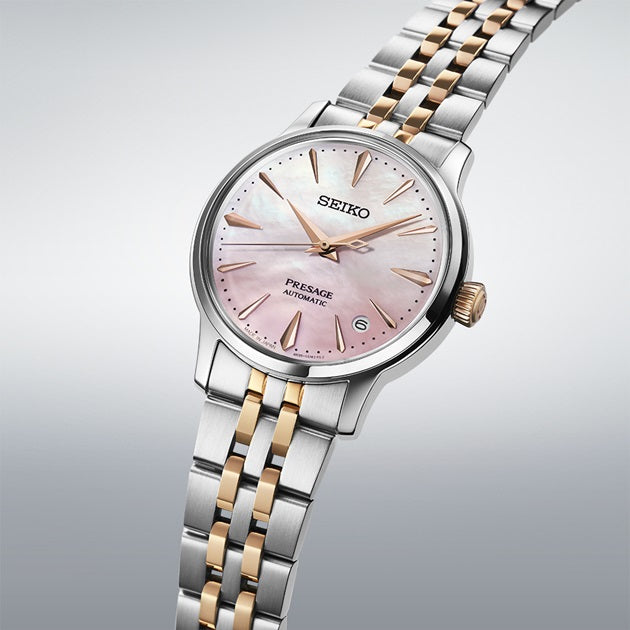 Seiko Women's Presage Pink Dial Watch SRPM06