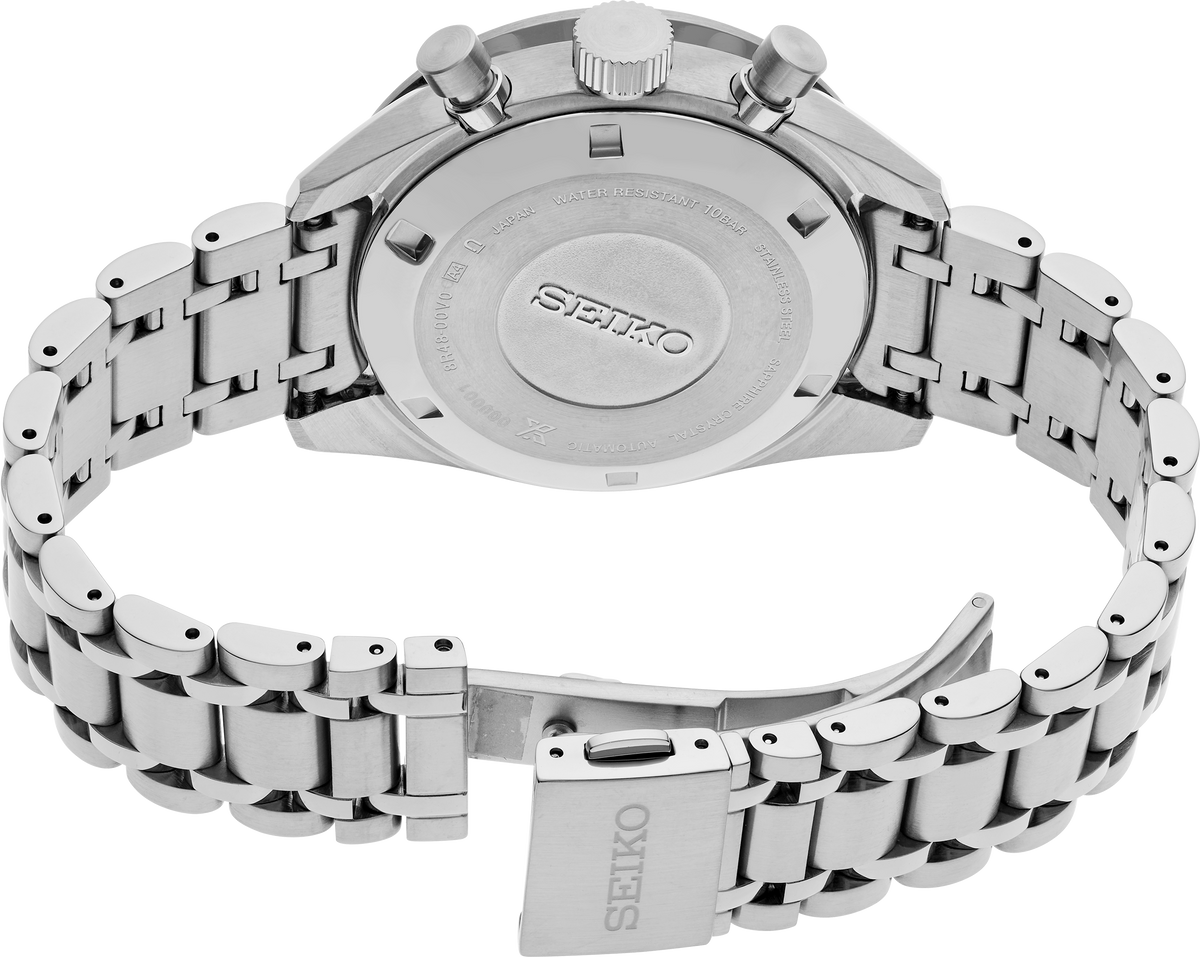 Seiko Prospex Luxe Speedtimer Chrono Black Dial Watch SRQ055