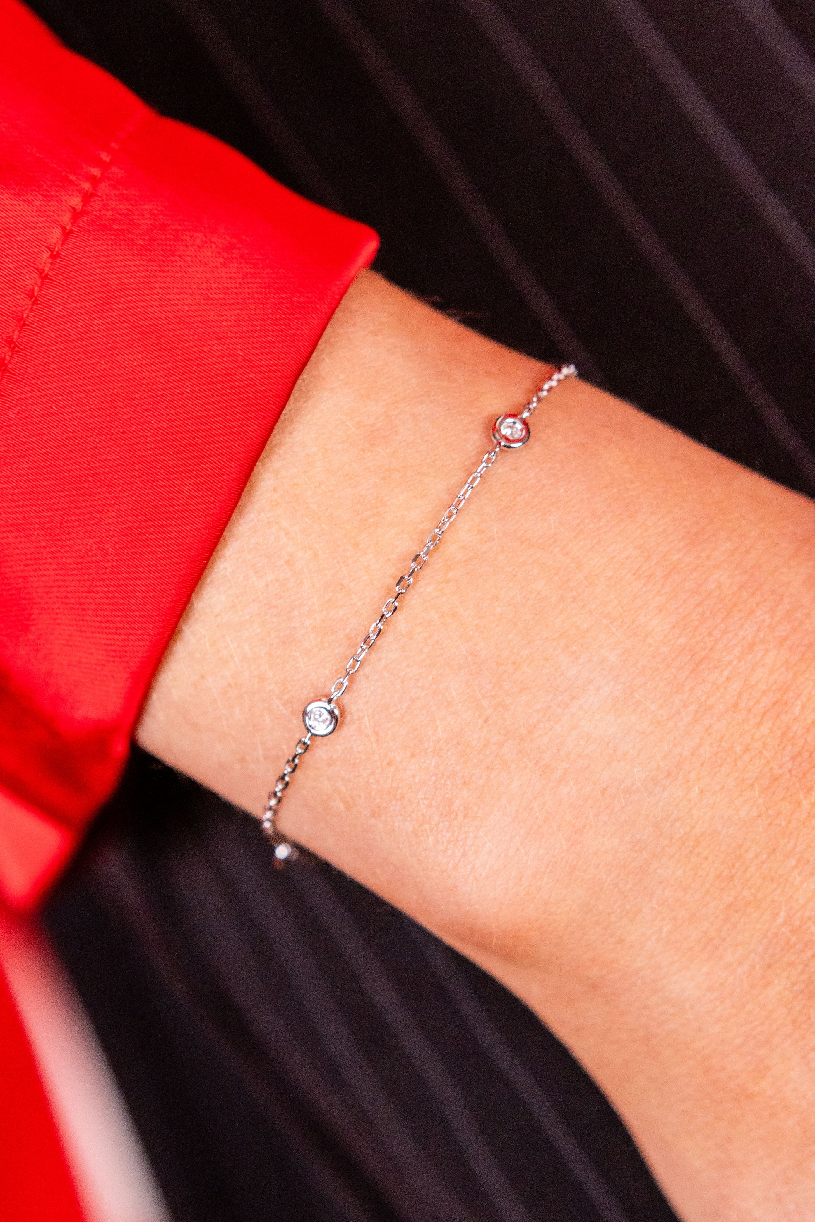 Diamonds by the Yard Bracelet in Sterling Silver