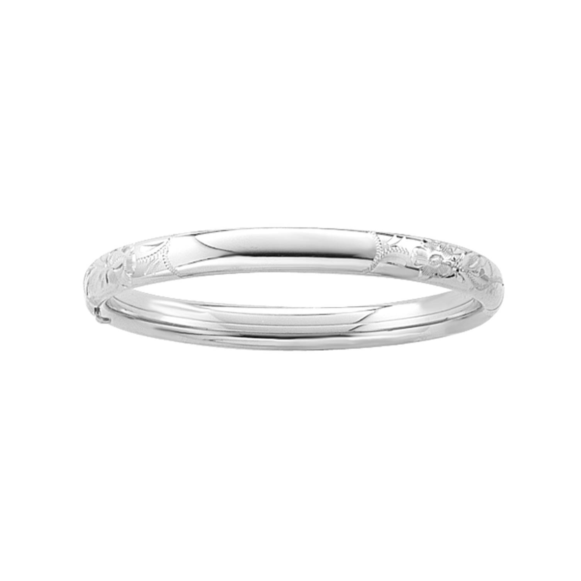 Children's Engraved Bangle in Sterling Silver