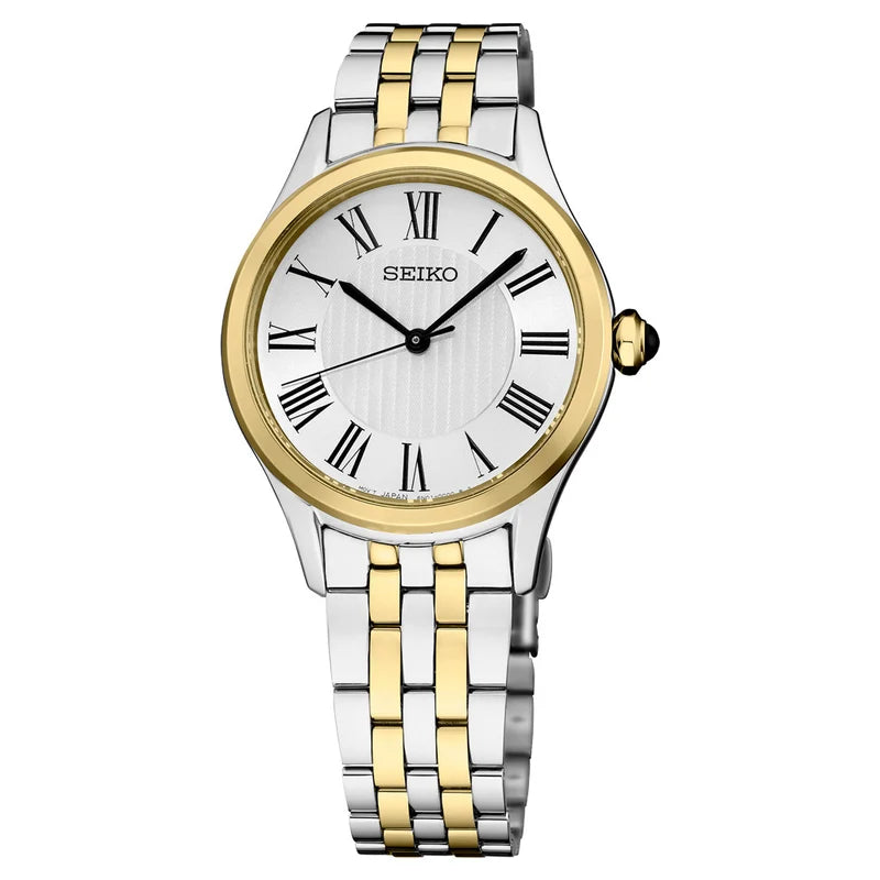 Seiko Women's Discover More Two-Tone Roman Dial Watch SUR612
