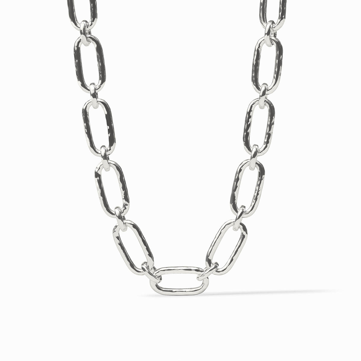 Julie Vos Sahara Demi Link Necklace in Silver
