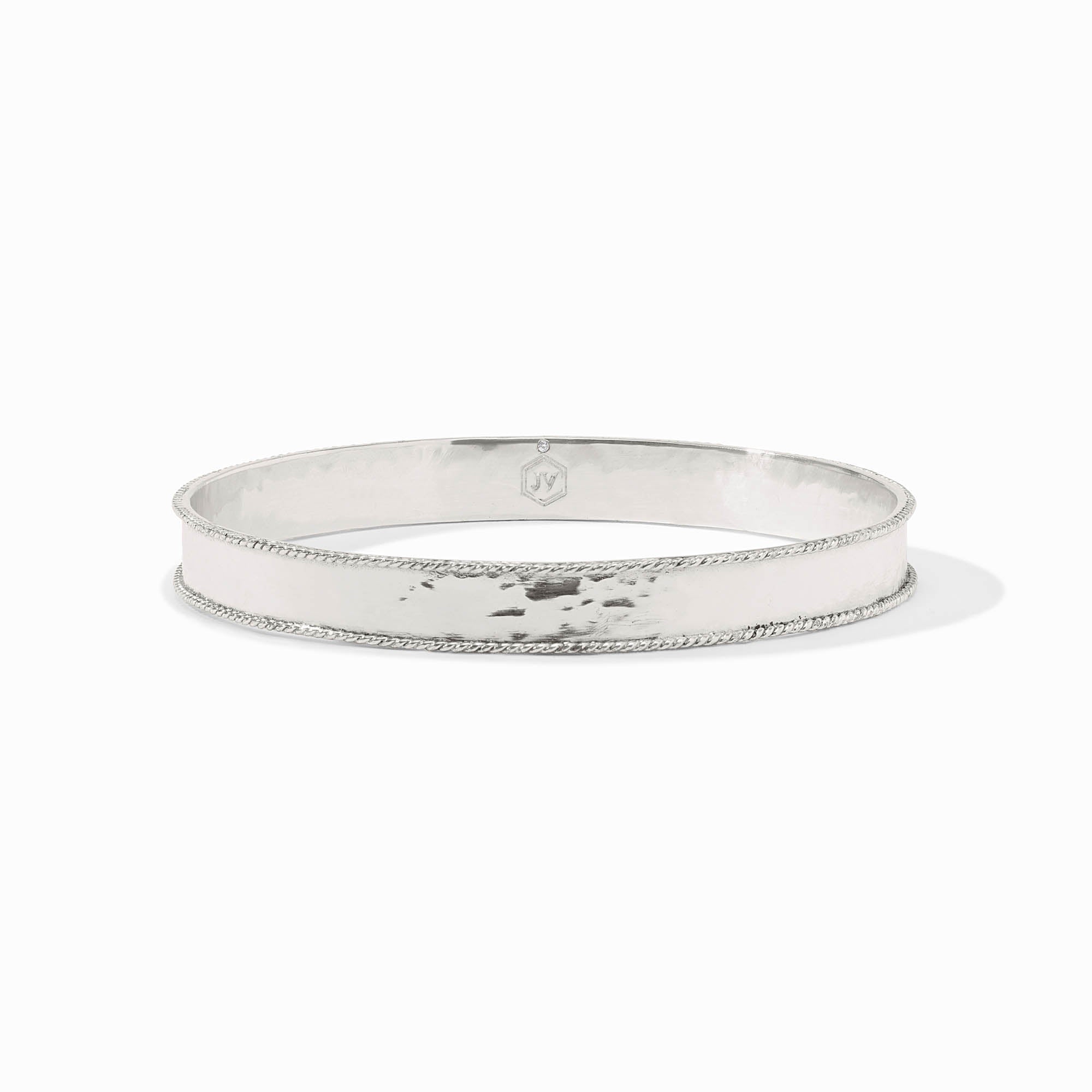 Julie Vos Savoy Bangle in Silver, Size M