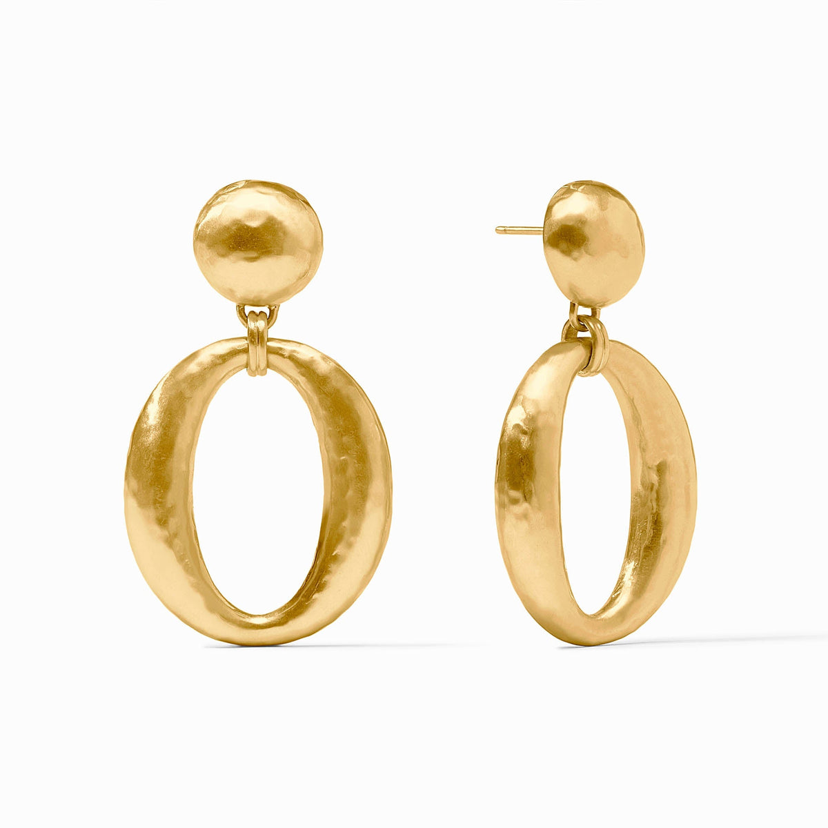 Julie Vos Solara Orbit Statement Earrings in Yellow Gold