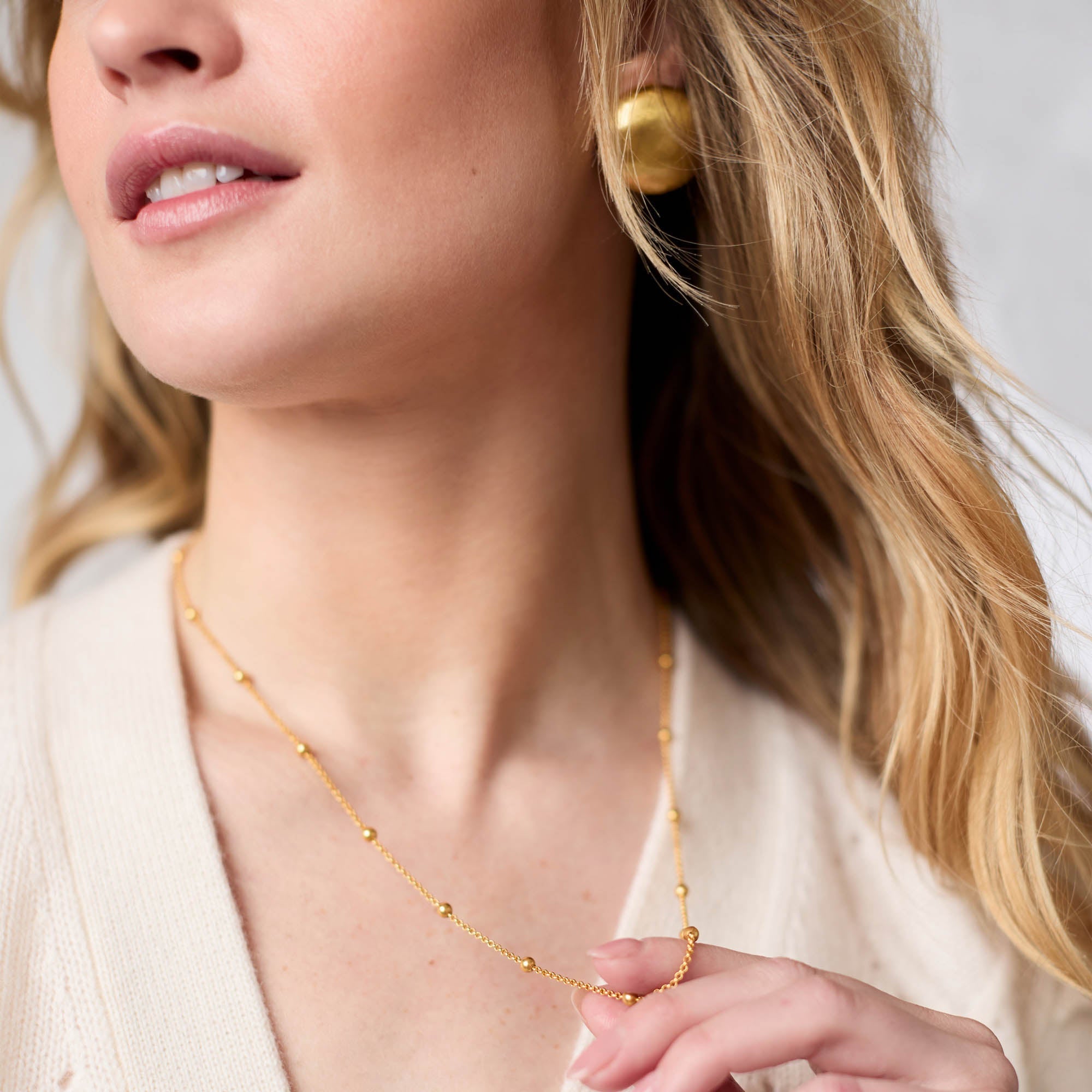 Julie Vos Solara Delicate Station Necklace, 24" Length