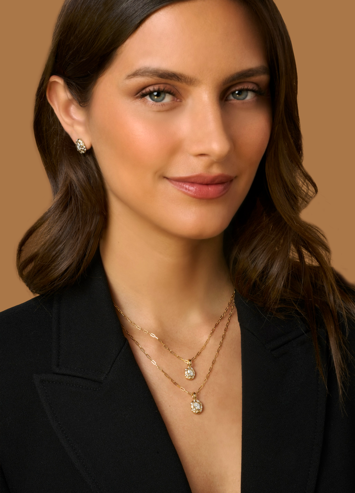 Phillips House Small Astrid Pear Diamond Necklace in 18K Yellow Gold