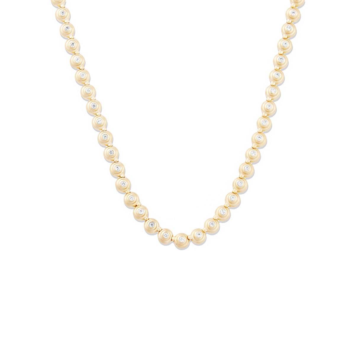 Campbell + Charlotte Evolve Diamond Link Necklace in 14K Yellow Gold