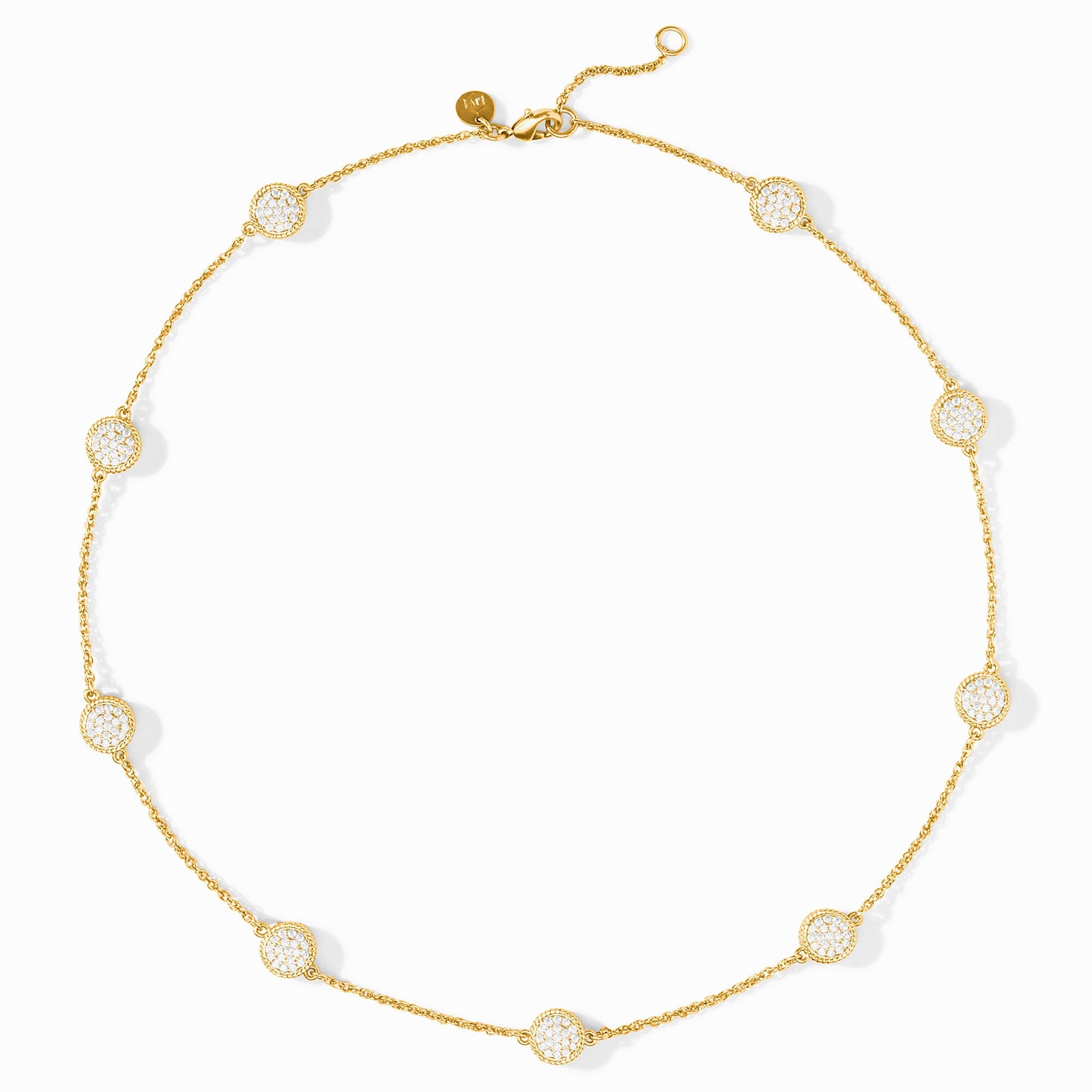 Julie Vos Windsor Delicate Station Necklace, 17.5" Length