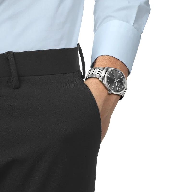 Tissot PR 100 Grey Dial Watch T1504101108100