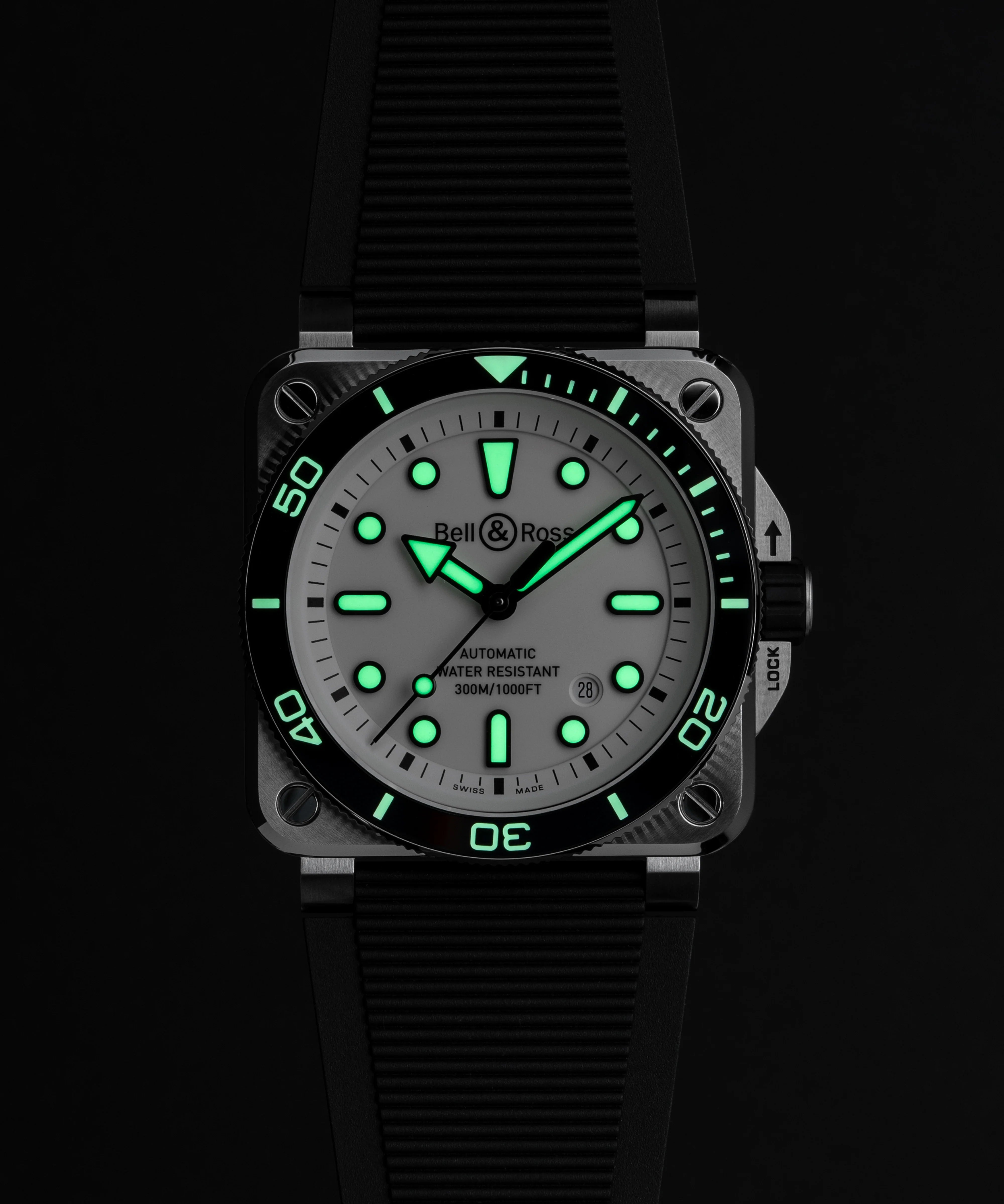 Bell & Ross BR-03 Diver White Steel Watch