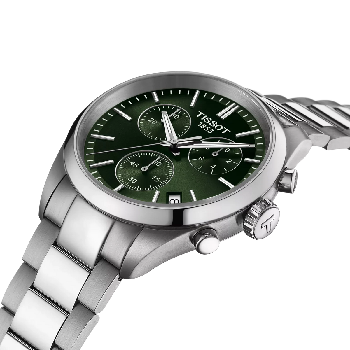 Tissot PR 100 Chrono Green Dial Watch T1504171109100