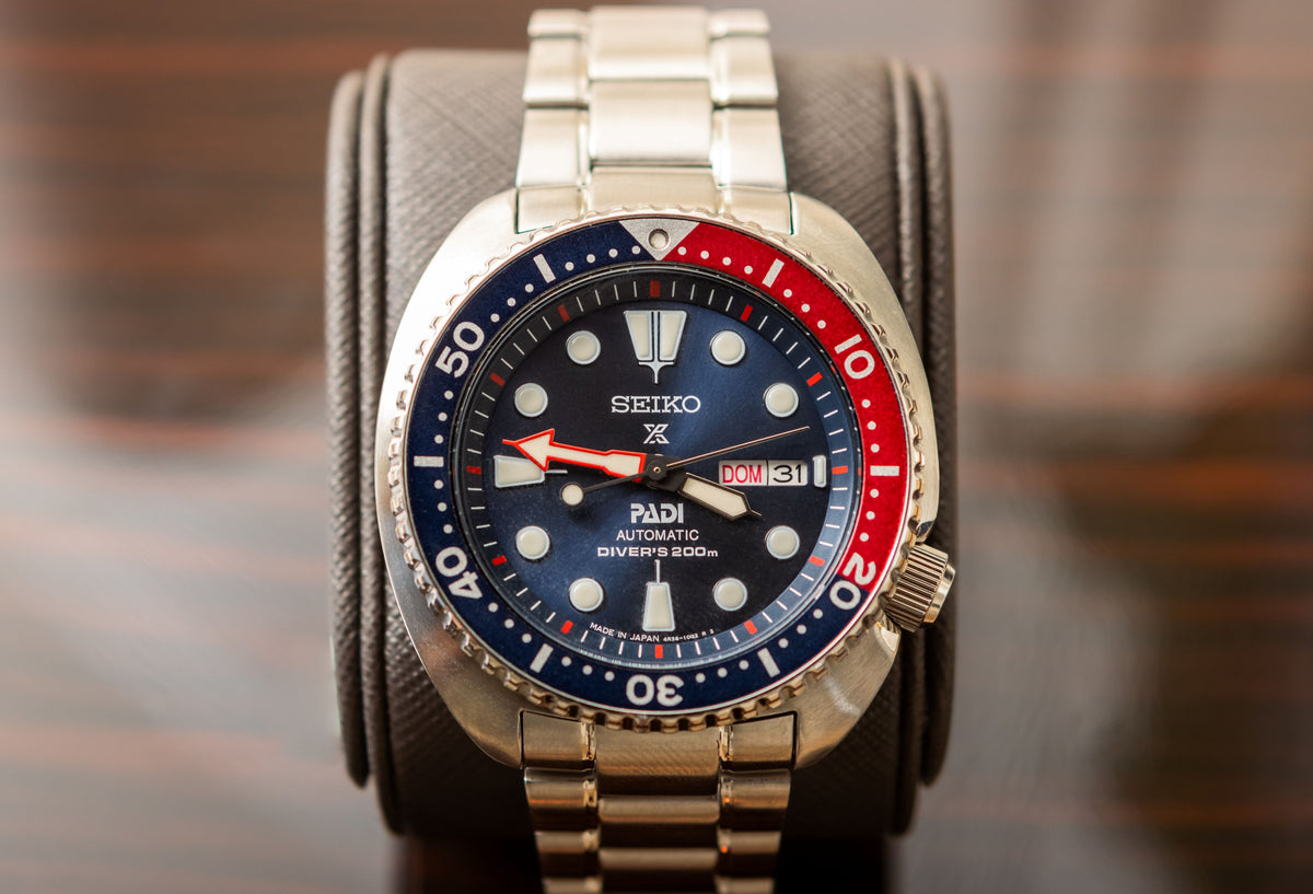 Seiko Padi Special Edition Prospex Blue & Red Watch SRPE99