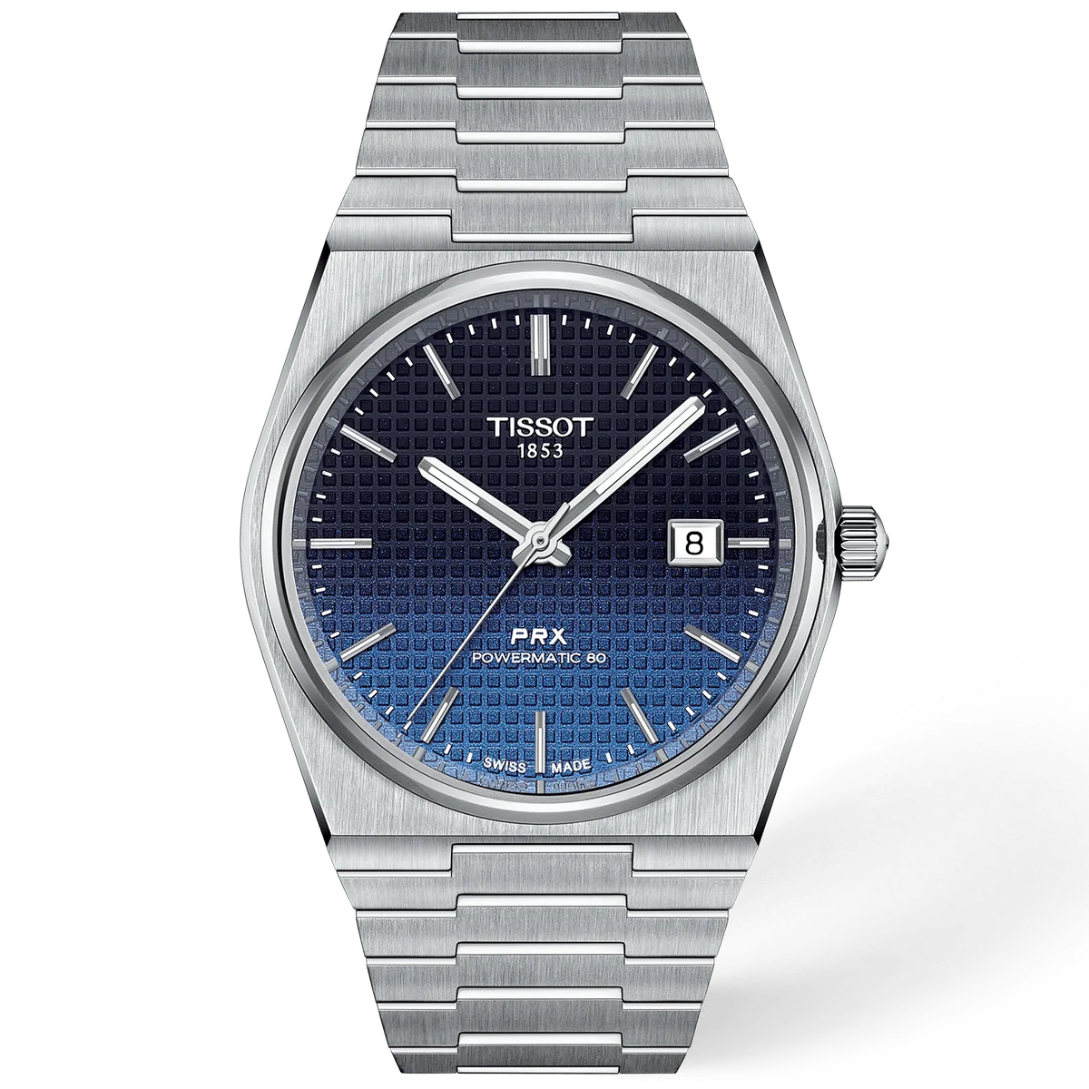 Tissot PRX Blue Gradient Dial Watch T1374071105101