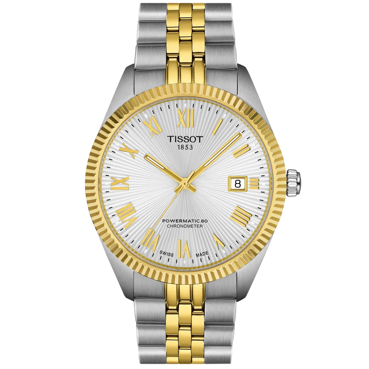 Tissot Ballade Two-Tone Silver Roman Dial Watch T1564082203300