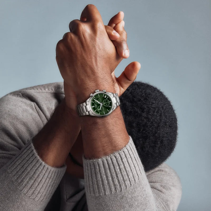 Tissot PR 100 Chrono Green Dial Watch T1504171109100