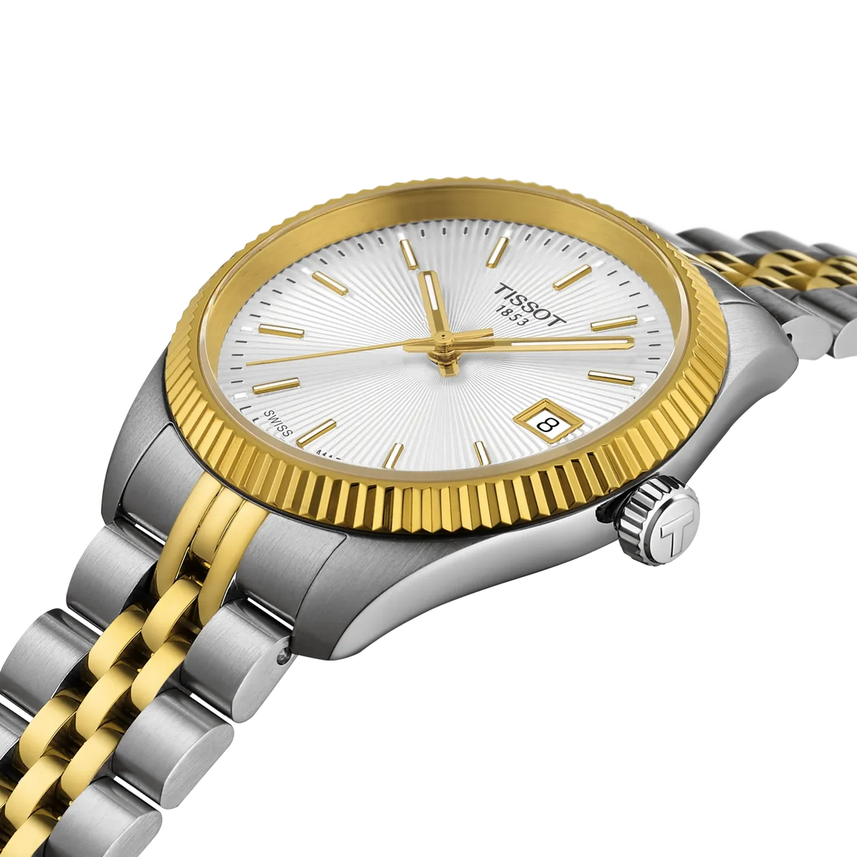 Tissot Ballade Two-Tone Silver Dial Watch T1562102203100