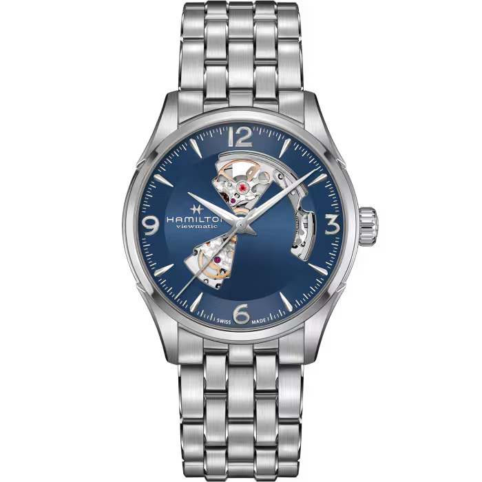 Hamilton Jazzmaster Open Heart Blue Dial Watch 42MM H32705141