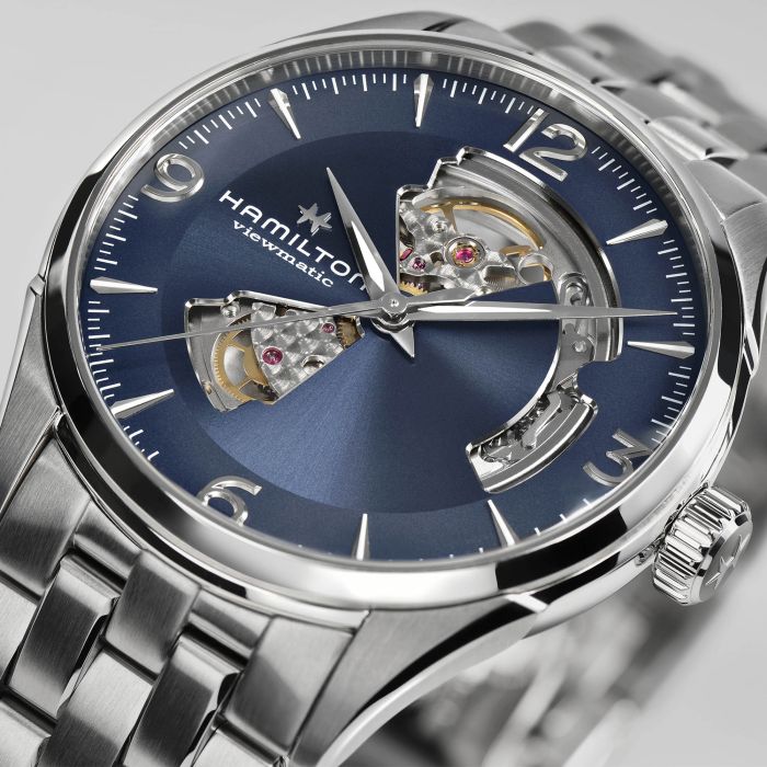 Hamilton Jazzmaster Open Heart Blue Dial Watch 42MM H32705141