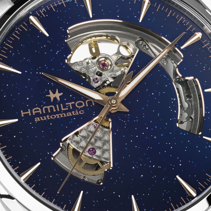 Hamilton Jazzmaster Open Heart Blue Adventurine Dial Watch H32705640