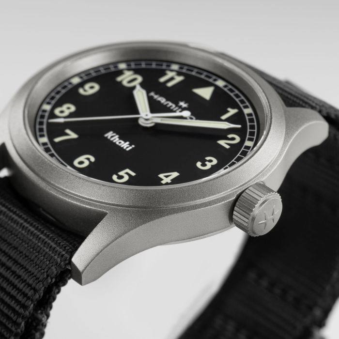 Hamilton Khaki Field Quartz Black Dial Watch 38MM H69401430