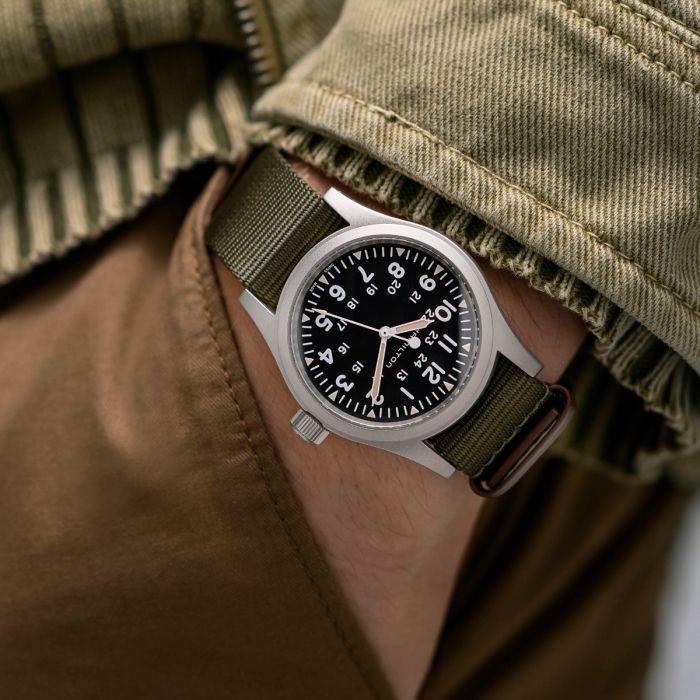 Hamilton Khaki Field Mechanical Black Dial Watch H69439931