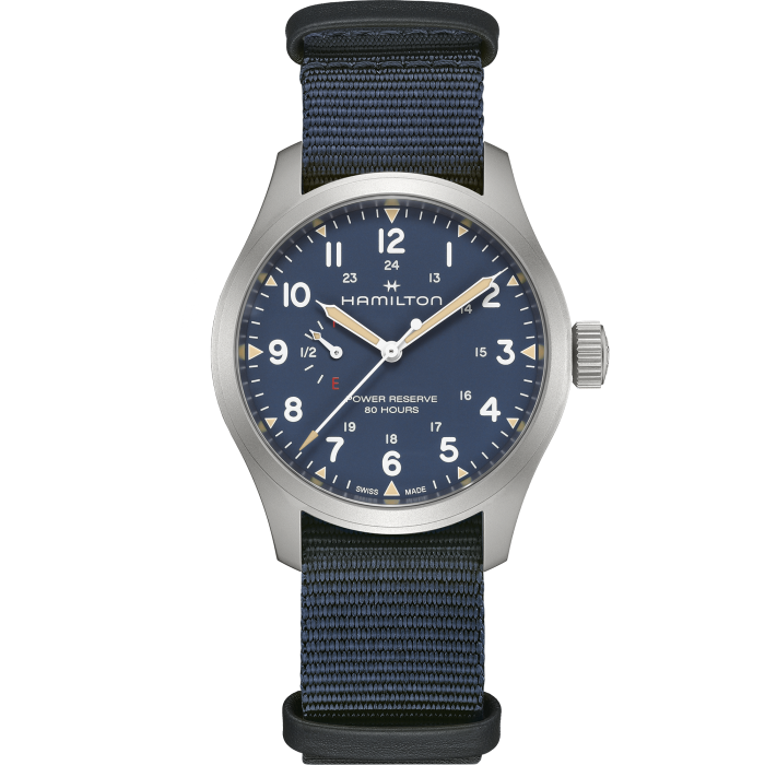 Hamilton Khaki Field Mechanical Blue Dial Watch 40MM H69509940