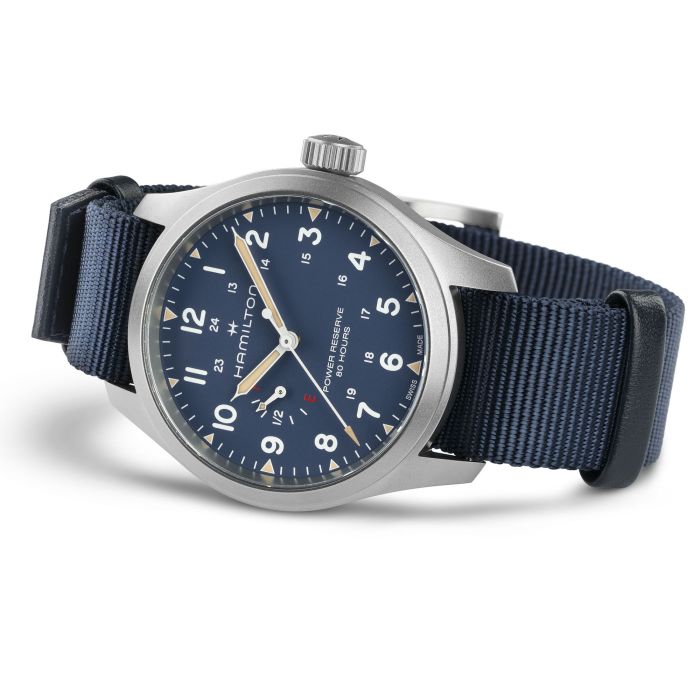 Hamilton Khaki Field Mechanical Blue Dial Watch 40MM H69509940