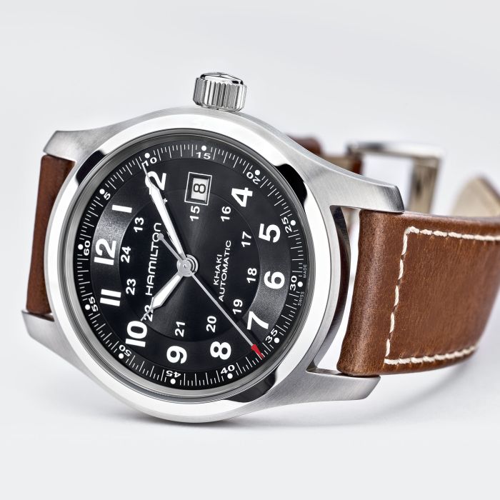 Hamilton Khaki Field Black Dial Watch 42MM H70555533