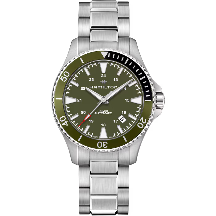 Hamilton Khaki Navy Scuba Green Dial Watch 40MM H82375161