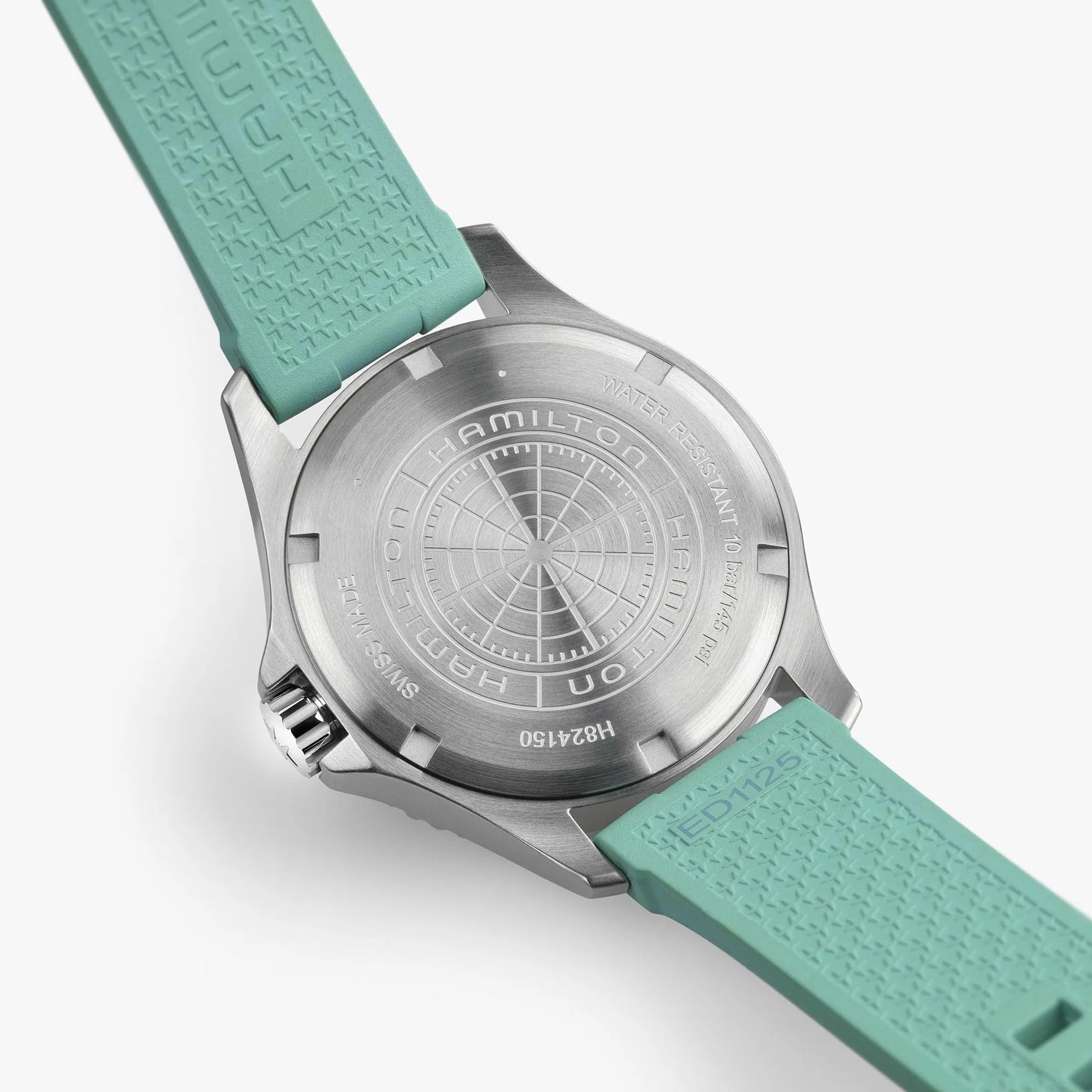 Hamilton Khaki Field Scuba Turquoise Strap Watch H82415331
