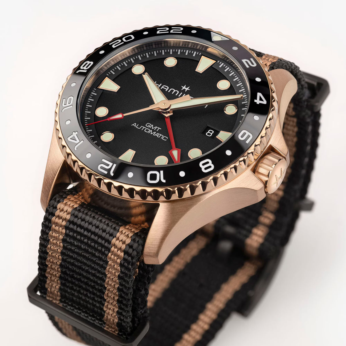 Hamilton Khaki Navy GMT Black Dial Watch H82565930