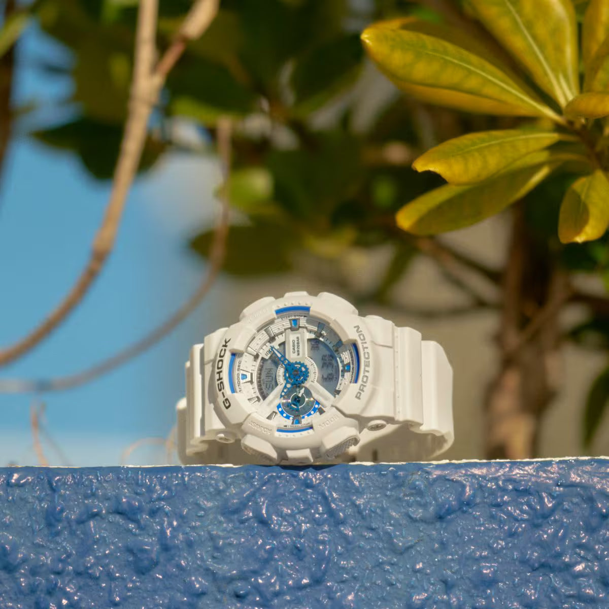 G-Shock 110 Series Analog Digital White Dial Watch GA110HDS-7A