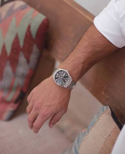 Seiko Essentials Dark Grey Dial Watch SUR343