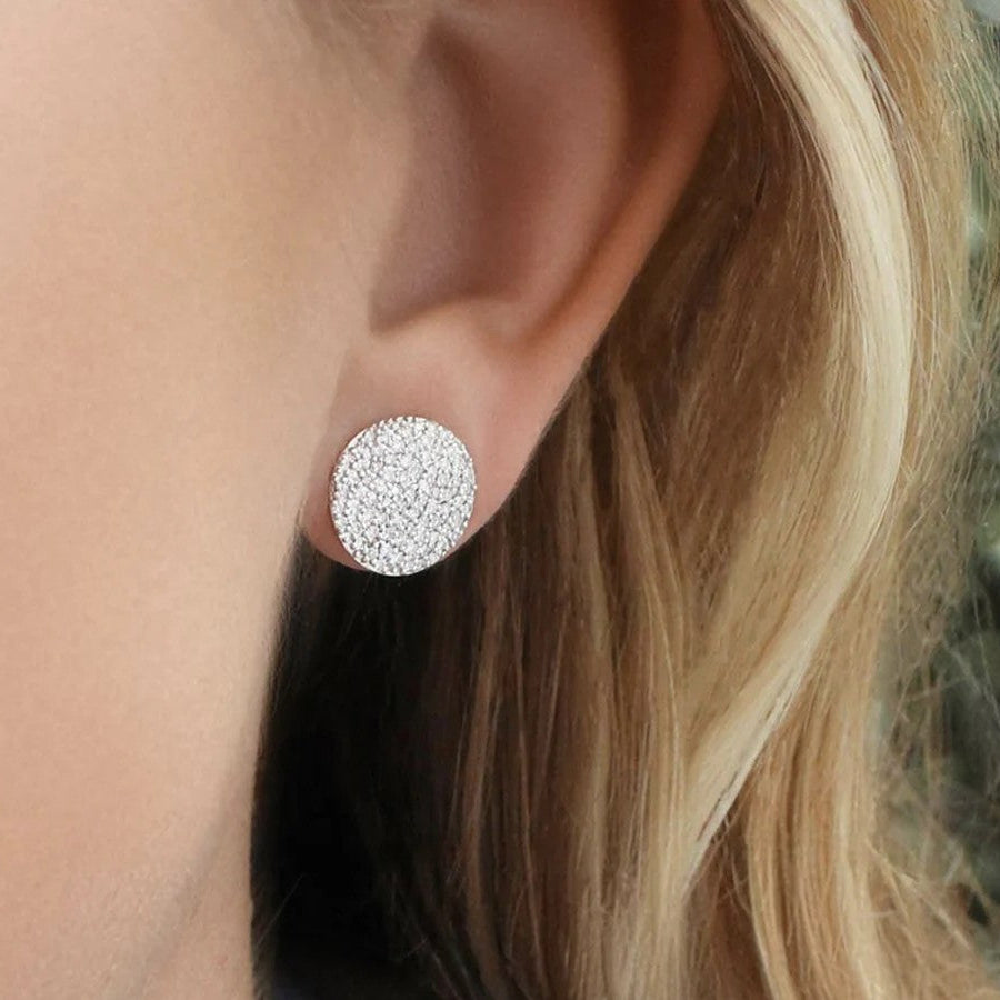 Phillips House Infinity Stud Earrings in Yellow Gold