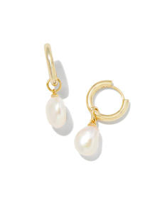 Kendra Scott Willa Pearl Huggie Hoops