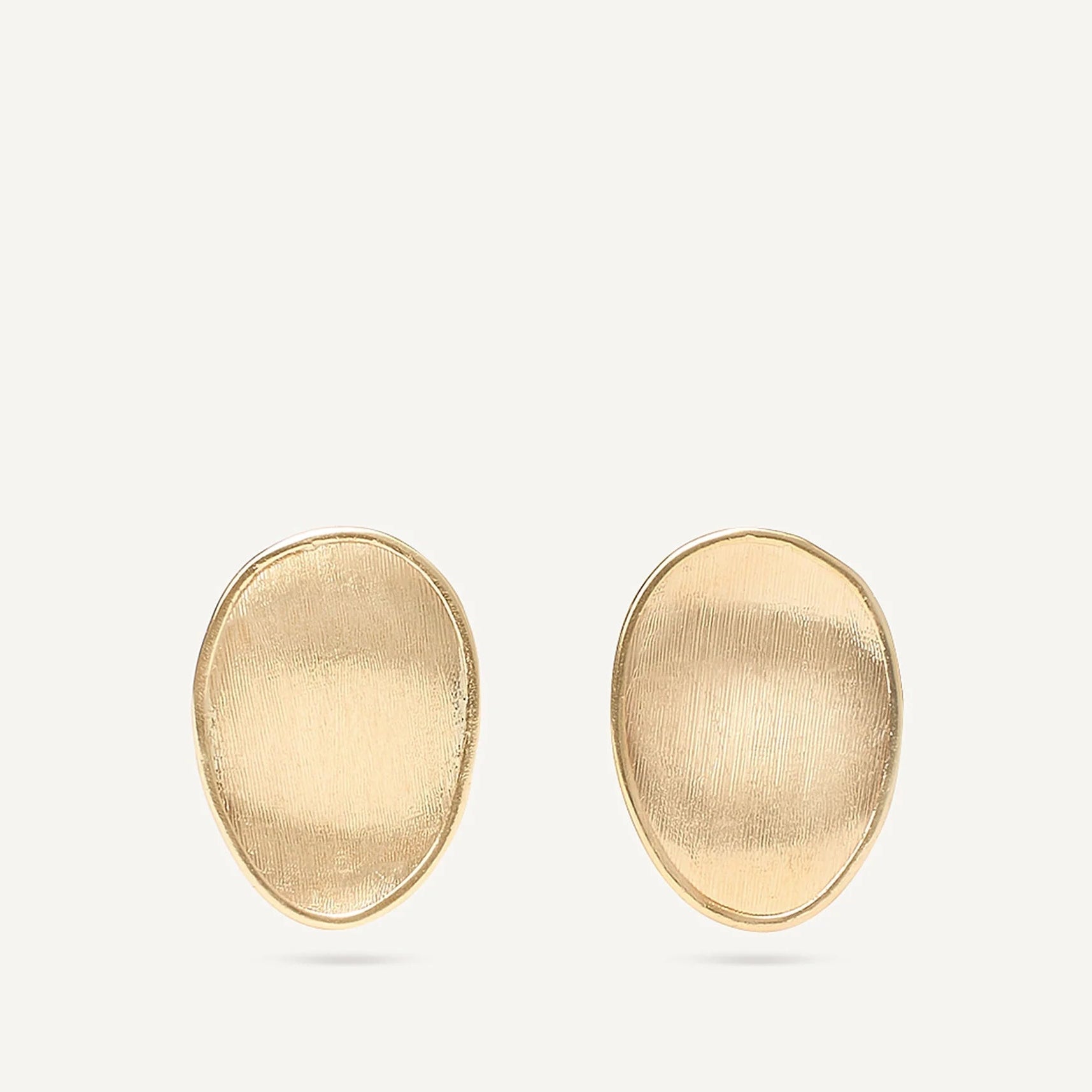 Marco Bicego Lunaria Small Petal Stud Earrings in 18K Yellow Gold