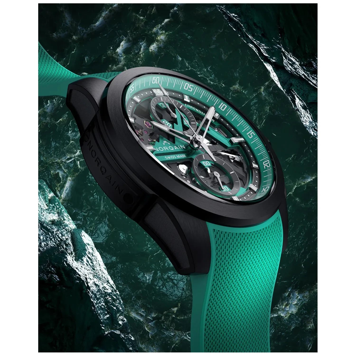 Norqain Independence Skeleton Jade Green N3200.40T02.J01.R01