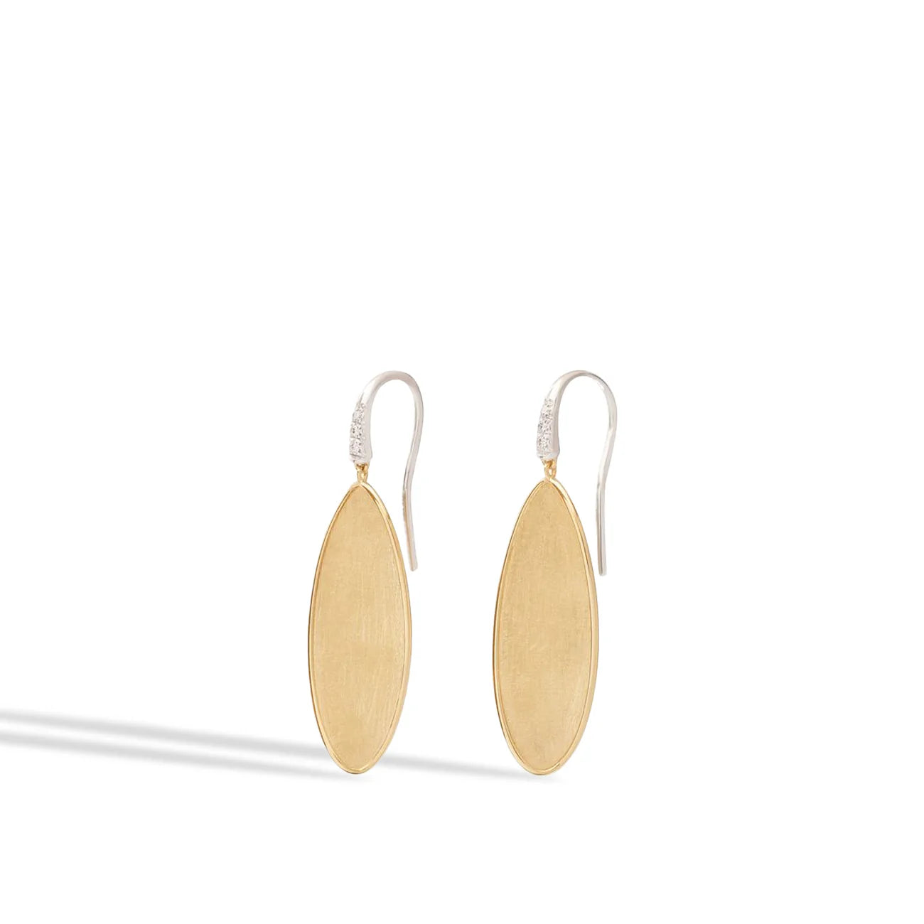 Marco Bicego Lunaria Twist Pendant Earrings in 18K Yellow Gold