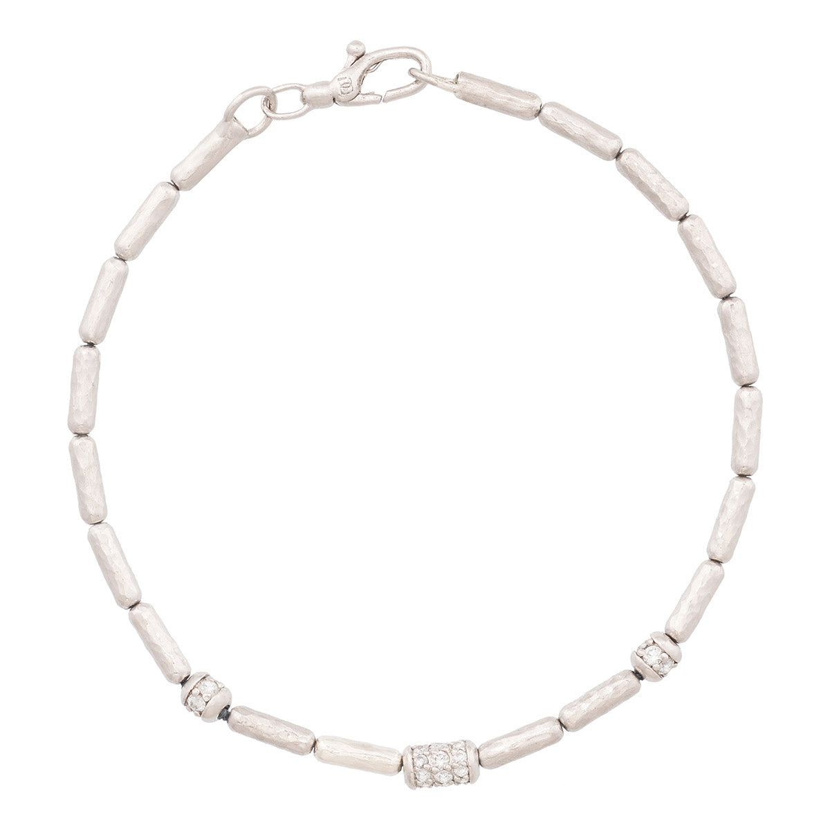 Gurhan Vertigo Diamond Statement Beaded Bracelet in Sterling Silver